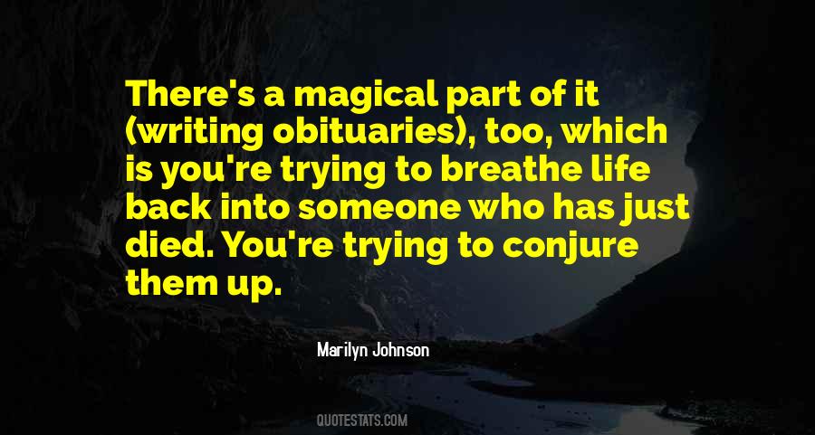 Part Of Me Died Quotes #333286