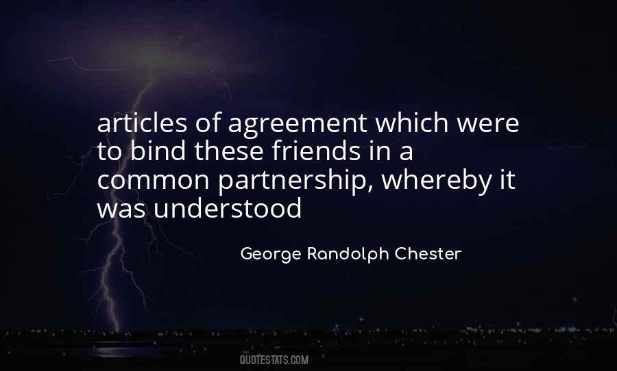Partnership Agreement Quotes #25907