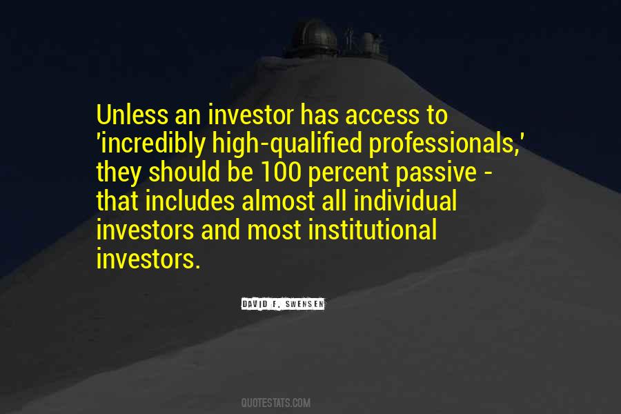 Passive Investing Quotes #1464327
