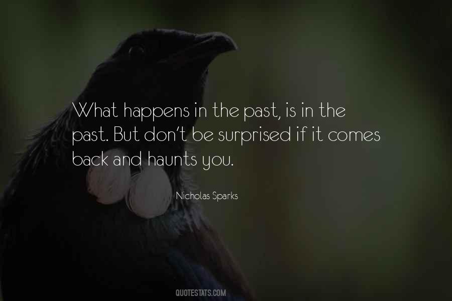 Past Comes Back Quotes #1688925