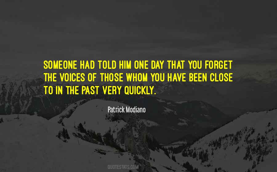 Past Forgetting Quotes #1786280