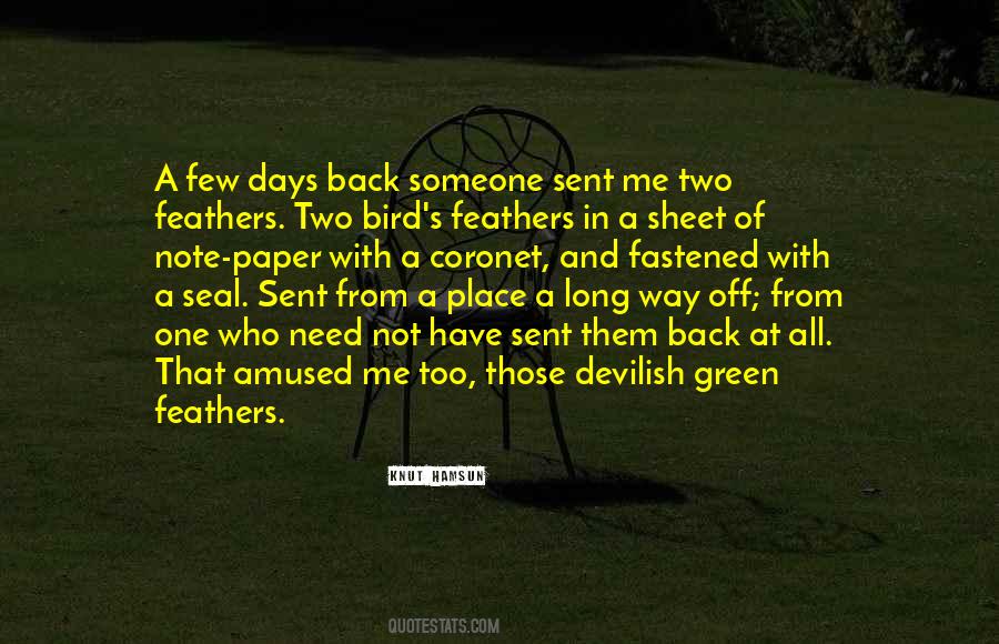 Quotes About Bird Feathers #1735021