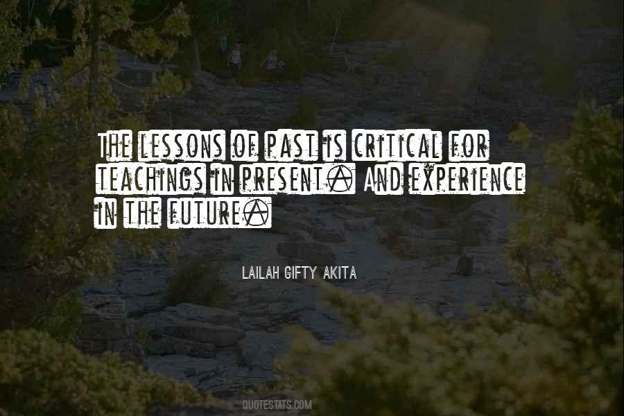 Past Is Experience Quotes #616963