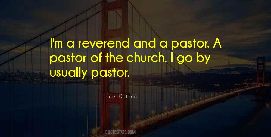 Pastor Quotes #1099013