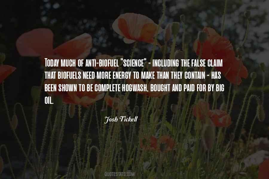 Quotes About Biofuel #806077