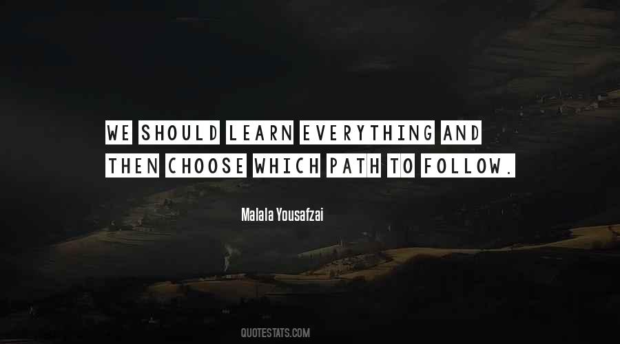 Path To Follow Quotes #1239136