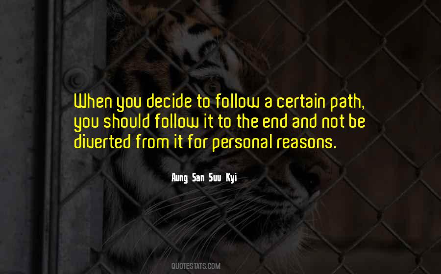 Path To Follow Quotes #208181