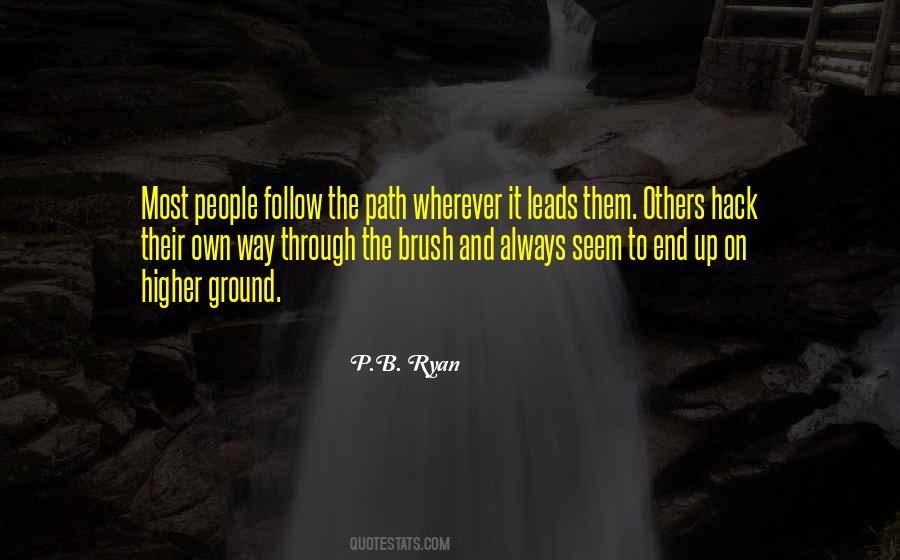 Path To Follow Quotes #28911