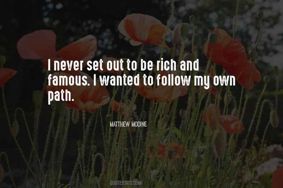 Path To Follow Quotes #447544