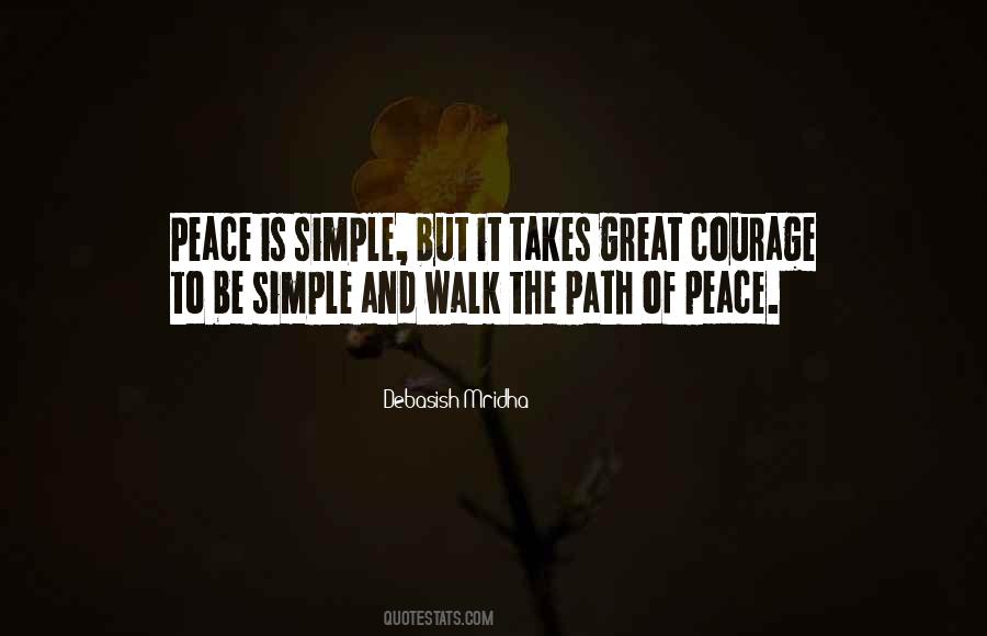 Path To Peace Quotes #562739