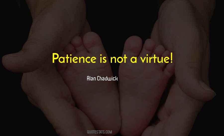 Patience Virtue Quotes #1844418