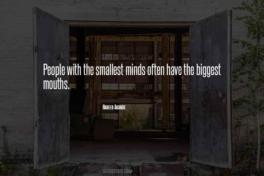 Quotes About Big Minds #325619