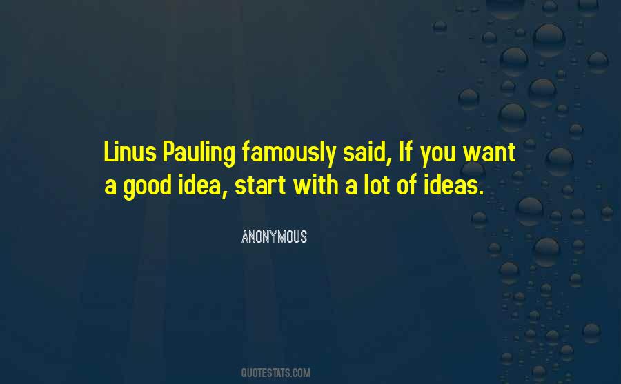 Pauling Quotes #462430