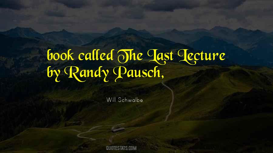 Pausch Quotes #117689