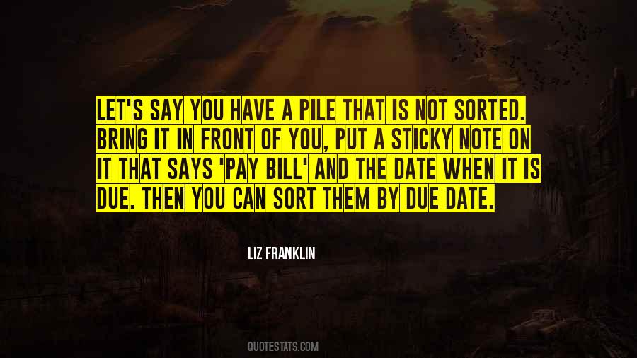 Pay Your Bill Quotes #688977