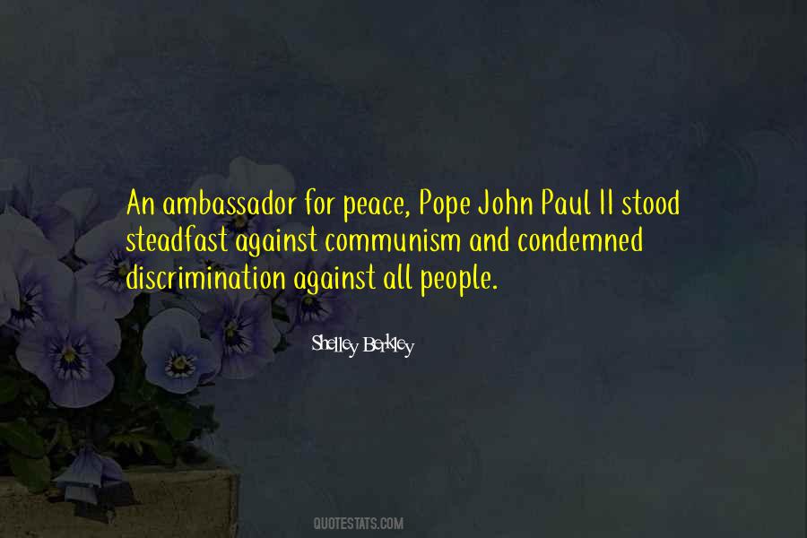 Peace Ambassador Quotes #49909