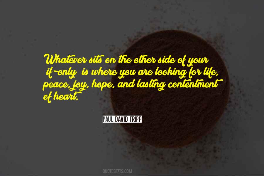Peace And Contentment Quotes #306023