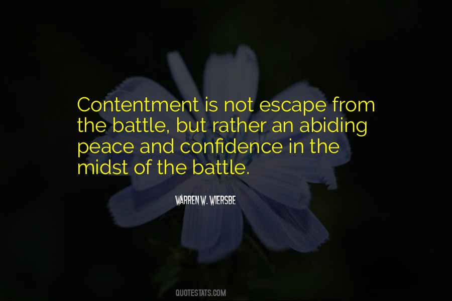 Peace And Contentment Quotes #622415