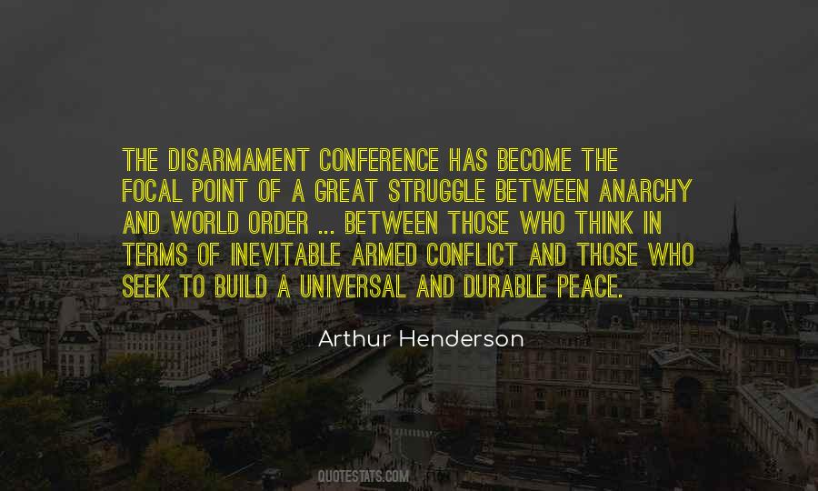Peace And Disarmament Quotes #1599822