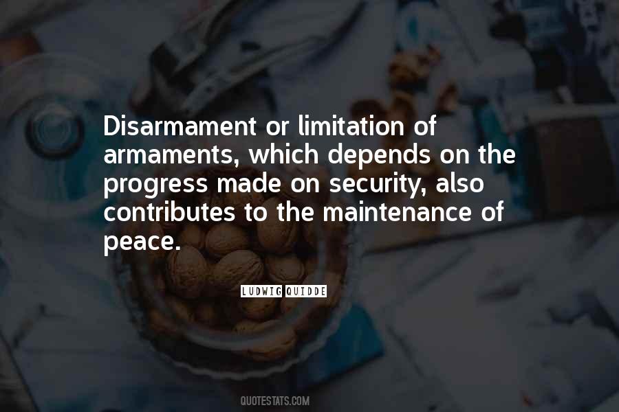 Peace And Disarmament Quotes #860695