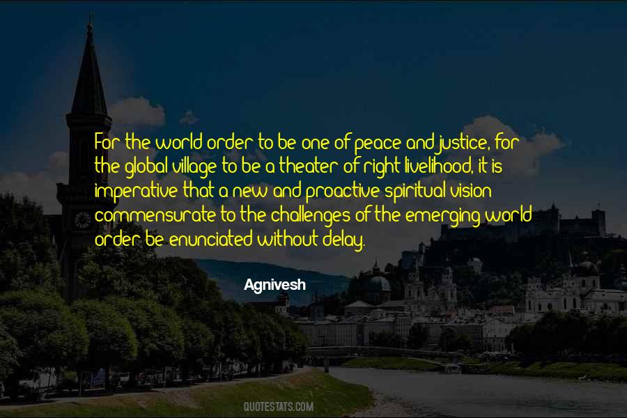 Peace And Order Quotes #308442