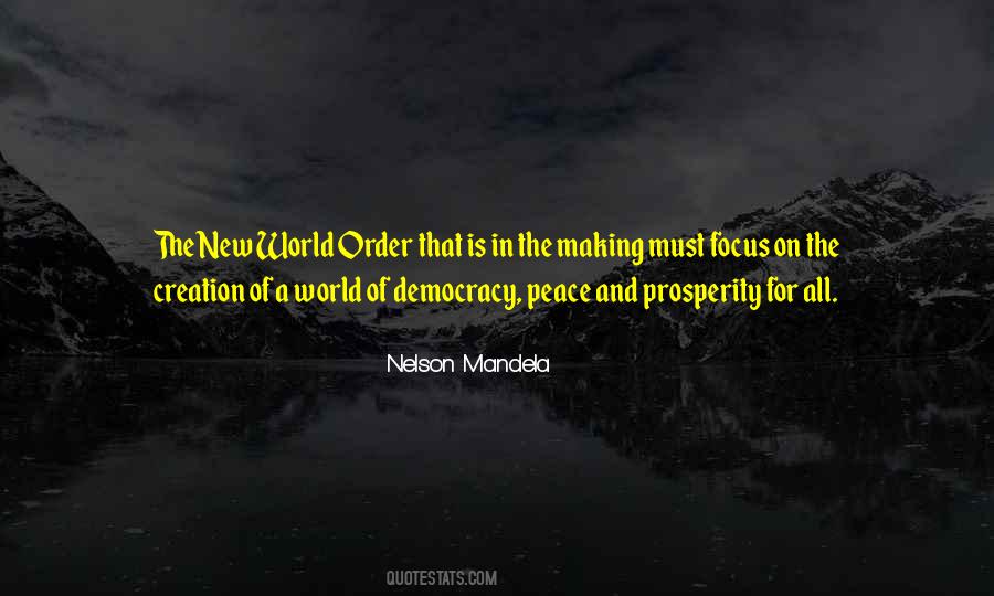 Peace And Order Quotes #424964