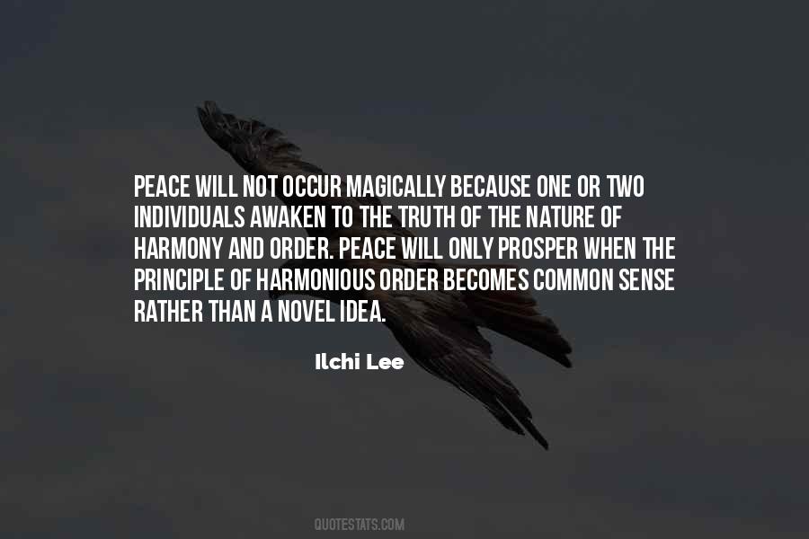 Peace And Order Quotes #708989