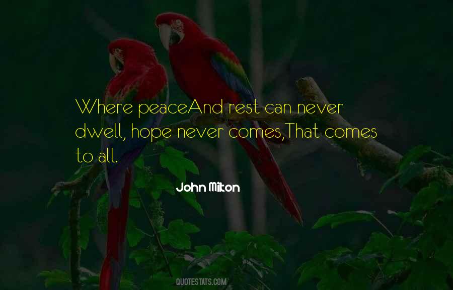 Peace And Rest Quotes #548637