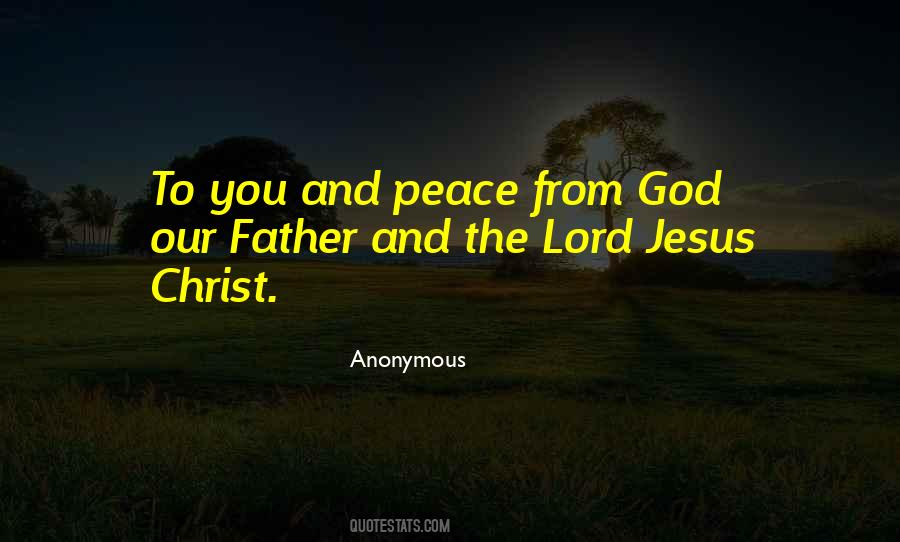 Peace From God Quotes #621649