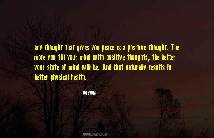 Peace Health Quotes #1205646