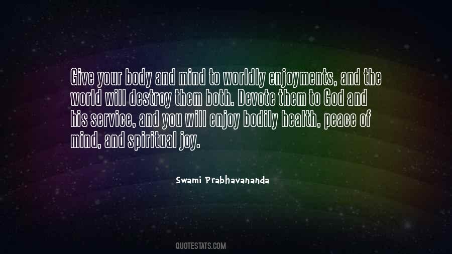 Peace Health Quotes #1463599
