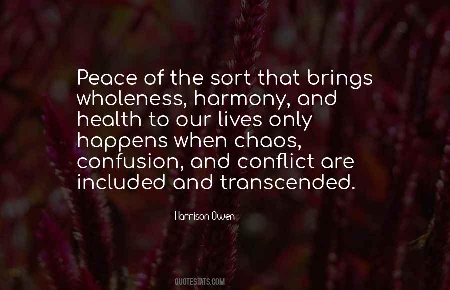 Peace Health Quotes #1523795