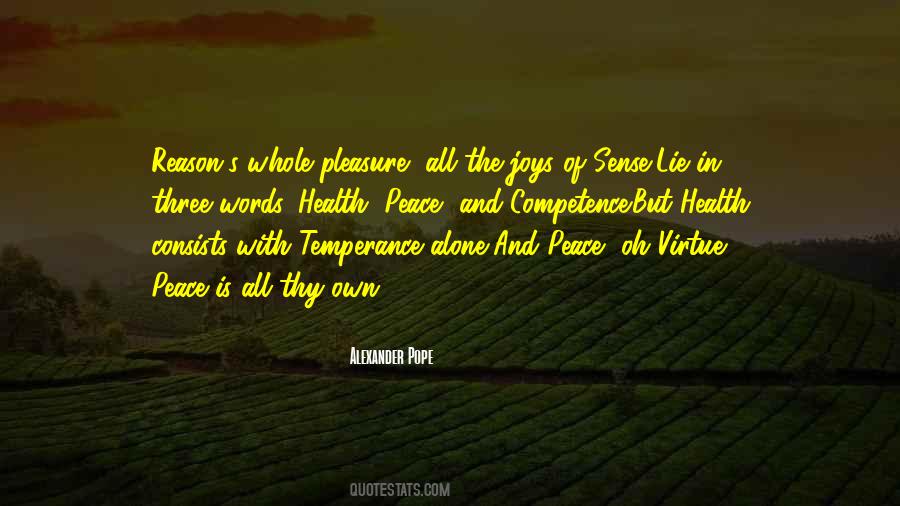 Peace Health Quotes #155398