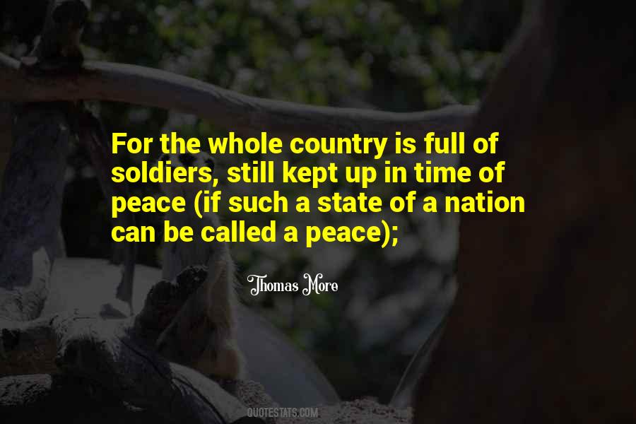 Peace In The Country Quotes #1192923