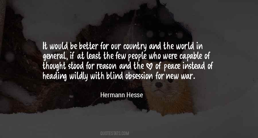 Peace In The Country Quotes #1233798