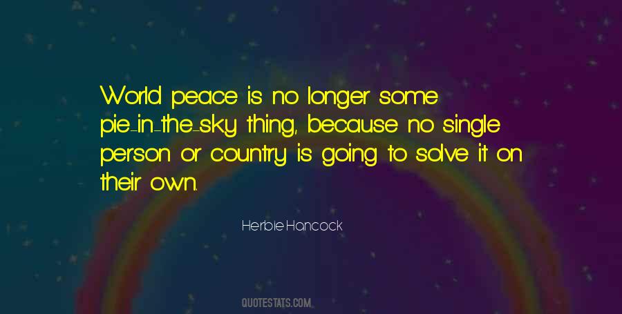 Peace In The Country Quotes #5053