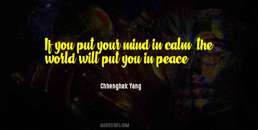 Peace In Your Mind Quotes #322187