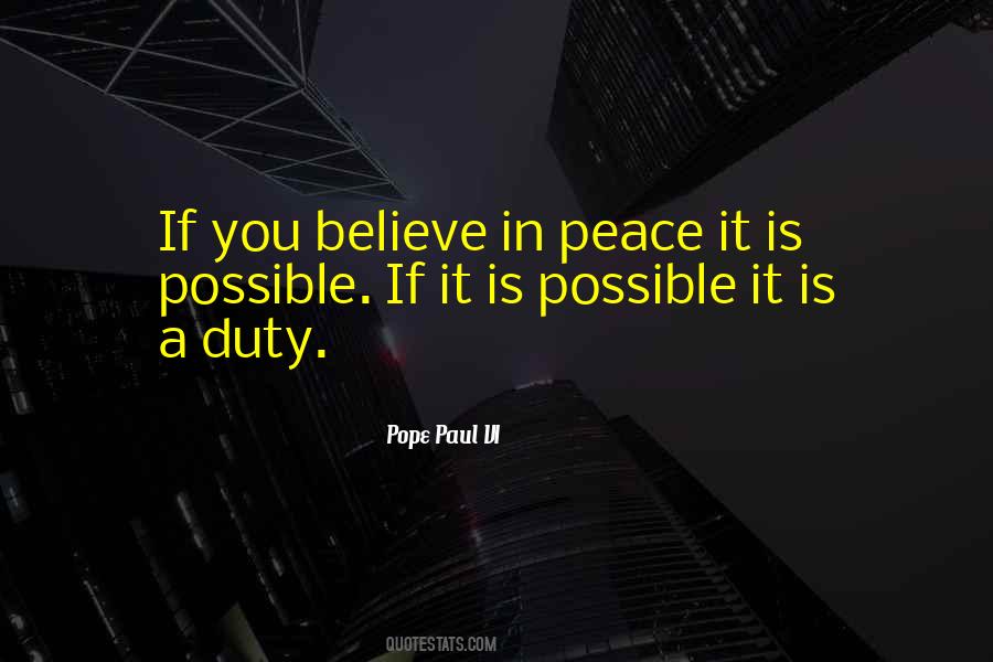 Peace Is Possible Quotes #1083185