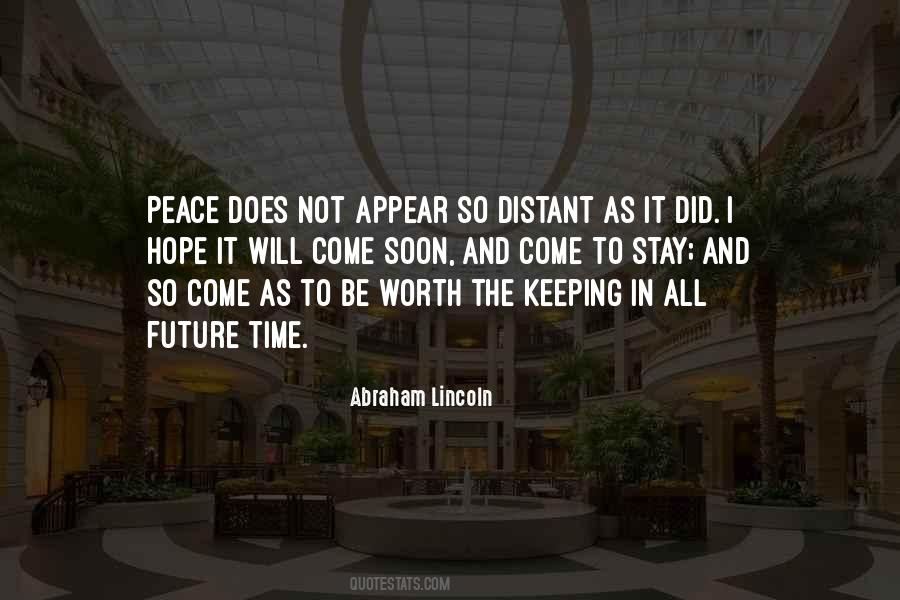 Peace Keeping Quotes #1046097