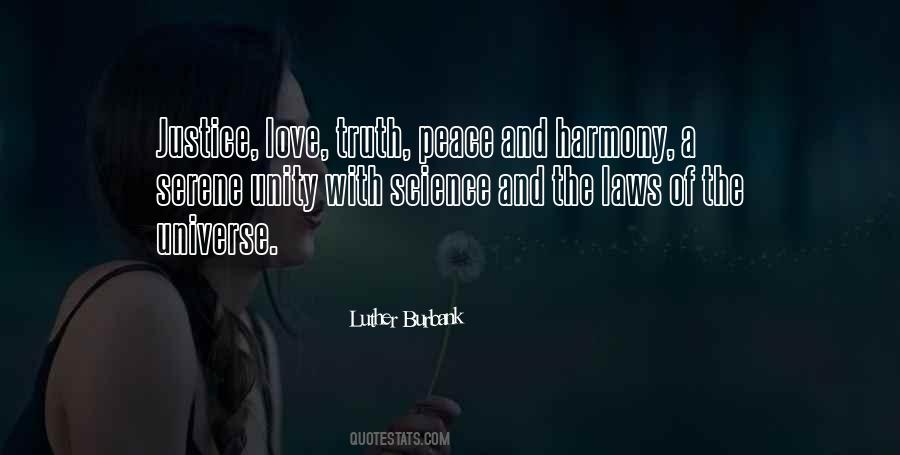 Peace Love Harmony Quotes #1119259