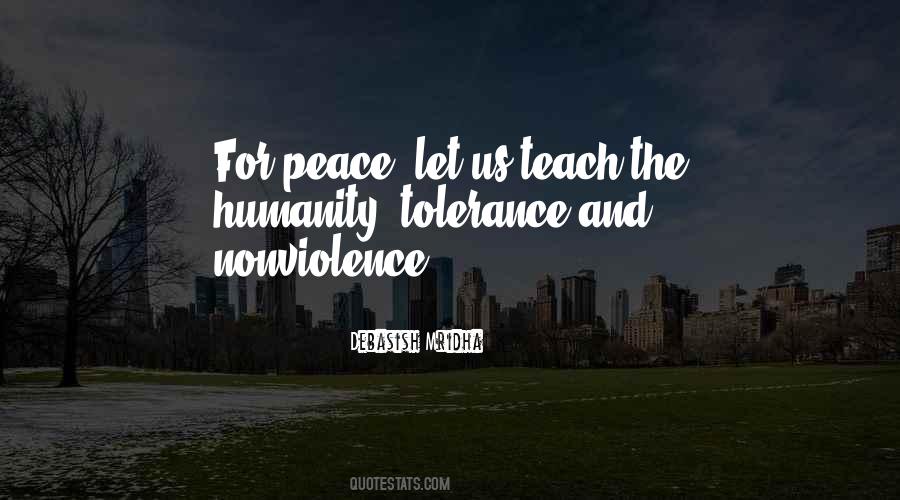 Peace Love Tolerance Quotes #938787