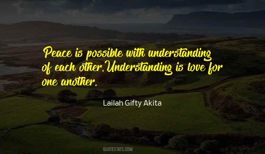 Peace Love Understanding Quotes #353833