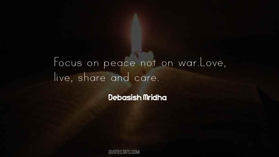 Peace Love War Quotes #431005