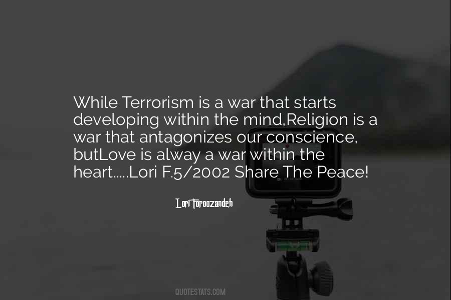 Peace Love War Quotes #674313