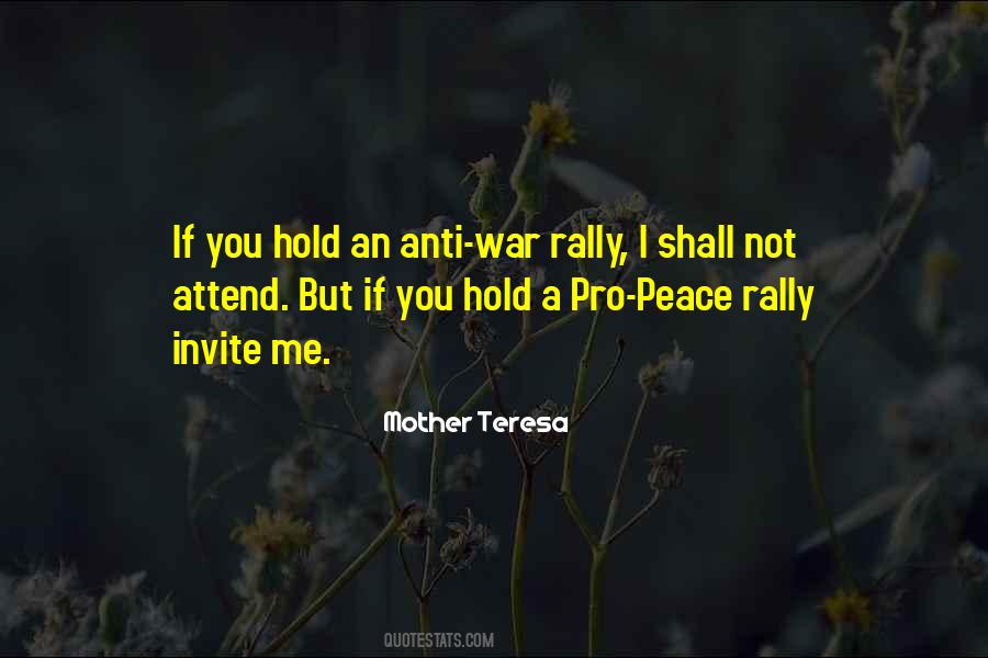 Peace Rally Quotes #328635