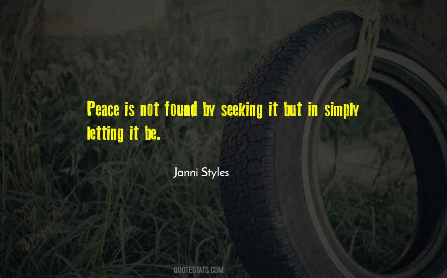 Peace Seeking Quotes #157374