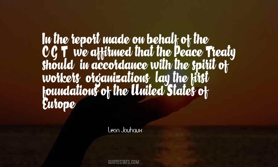 Peace Treaty Quotes #1732070