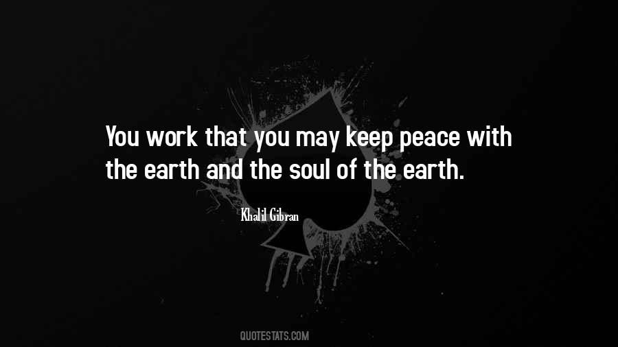 Peace Work Quotes #134728