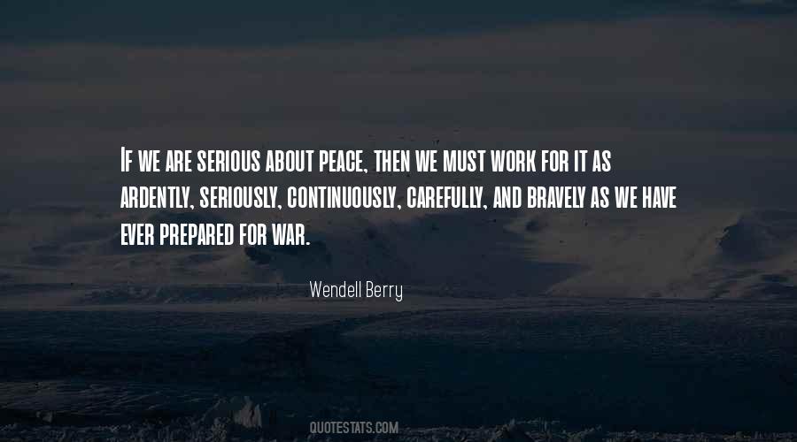 Peace Work Quotes #256776
