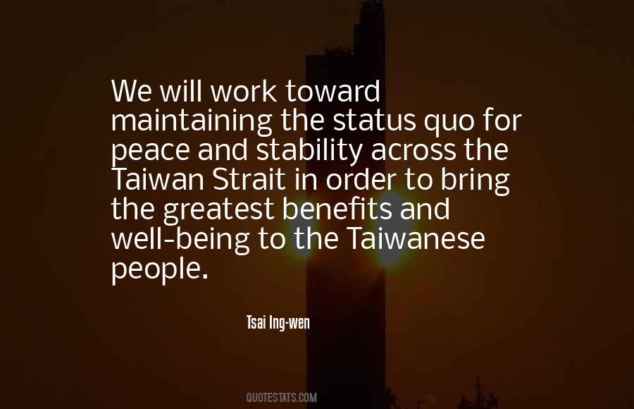 Peace Work Quotes #324030